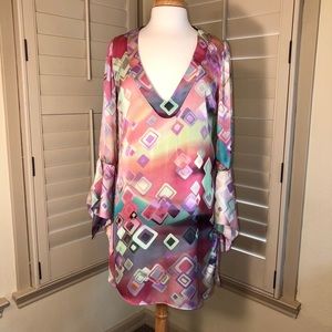 NWOT  Abi Ferrin Water Silk Dress